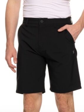 NWT Hurley Men’s Black All Terrain Hybrid Walking Shorts